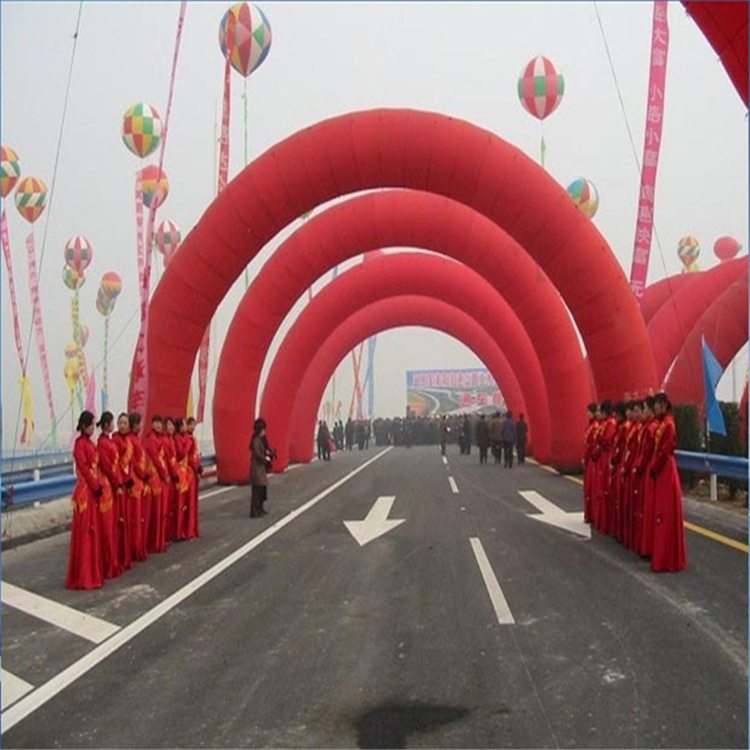 宁强商场开业纯红拱门